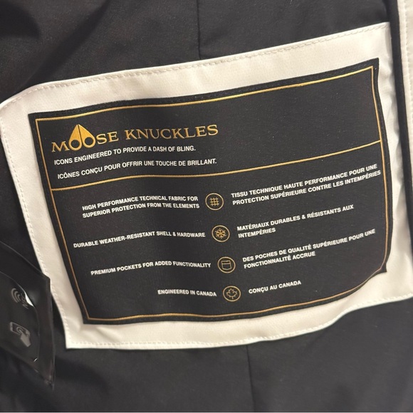 Moose Knuckles Gold Cambria shearling puffer coat - Picture 13 of 13